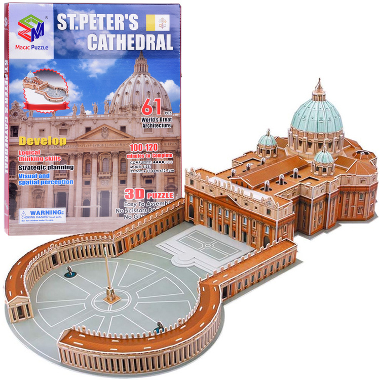 3D Puzzle – Bazilika sv. Petra Vatikán